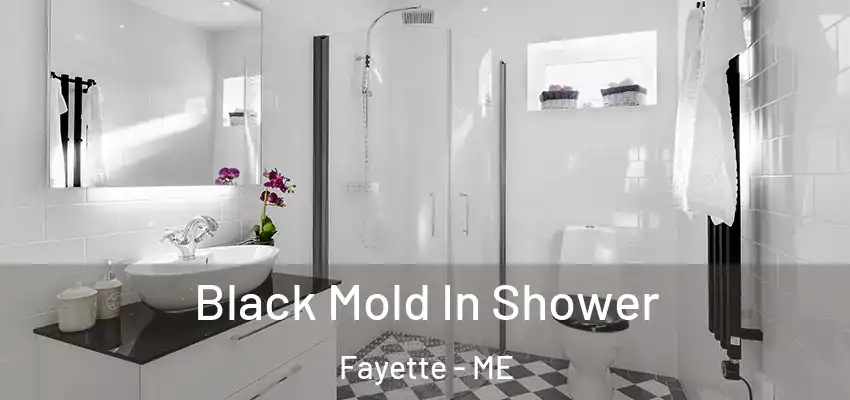  Black Mold In Shower Fayette - ME