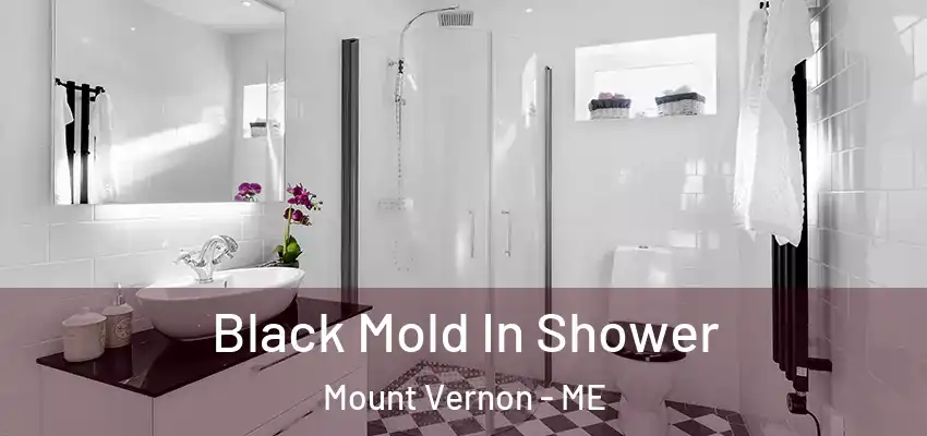 Black Mold In Shower Mount Vernon - ME